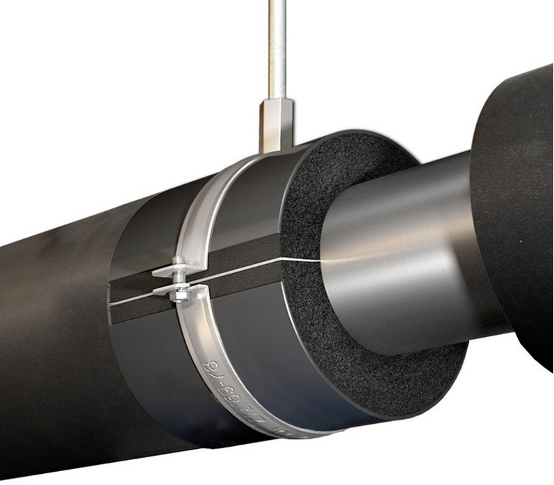 Závěs (držák trubky) Armacell Armafix AF-6, pro trubky 133 - 140 mm, tloušťka izolace 32 - 45 mm, černá