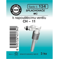Těsnění WC splachovače Hartman k napouštěcímu ventilu sada 3 ks CH-11