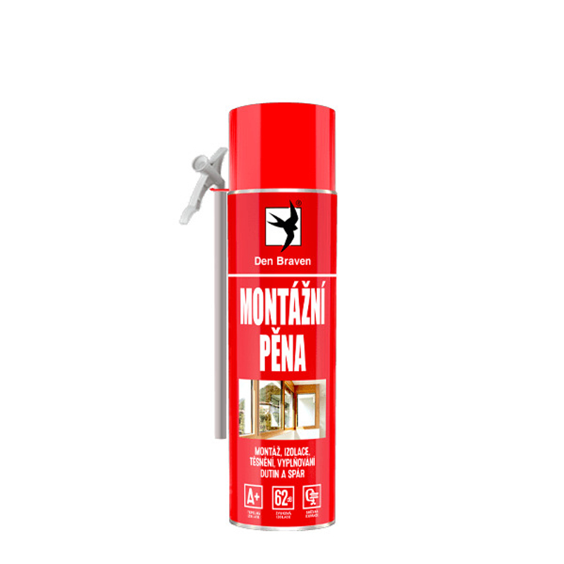 Montážní pěna Den Braven trubičková dóza 300 ml, zelená