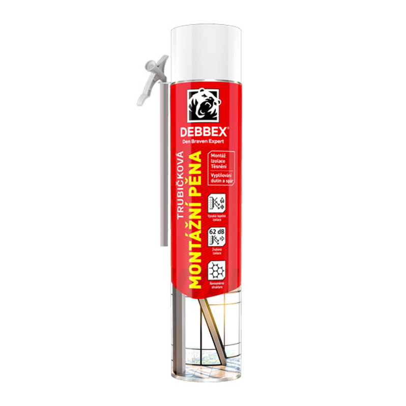 Montážní pěna Den Braven trubičková dóza 750 ml, zelená