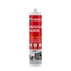 Univerzální silikon Den Braven kartuše 280 ml, šedá