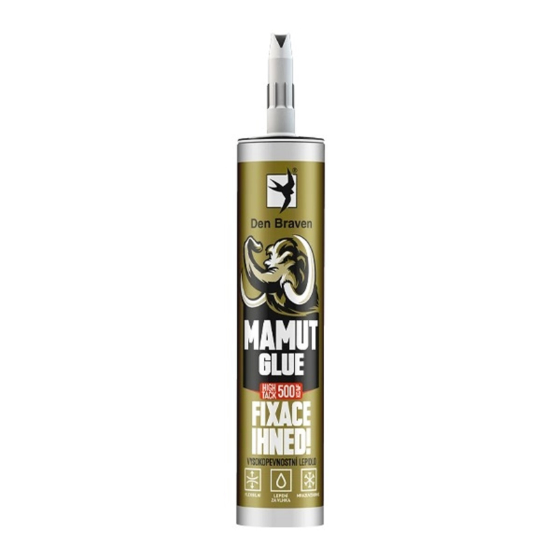 Lepidlo Den Braven MAMUT GLUE High Tack kartuše 290 ml, bílá