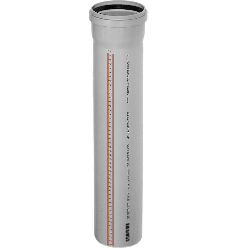 Trubka odpadní hrdlová Osma HTEM 50 x 1,8 x 500 mm šedá