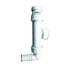Přípojka HL Hutterer & Lechner, 1˝x 3/4˝ pro pračku/myčku nádobí se zpětným uzávěrem a přivzdušňovacím ventilem