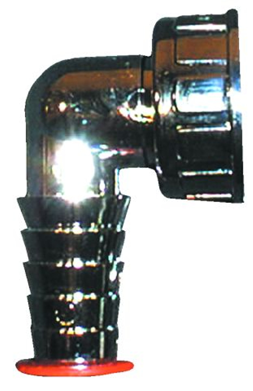 Připojovací koleno pro pračku HL Hutterer & Lechner, 1˝x3/4˝, chrom