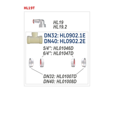 T-kus HL Hutterer & Lechner, DN40x6/4˝ s HL19