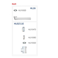 Odtoková souprava HL Hutterer & Lechner, DN40x6/4˝