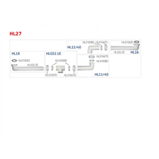 Odtoková souprava HL Hutterer & Lechner, DN40x6/4˝
