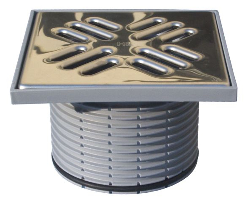 Nástavec HL Hutterer & Lechner, d 110mm/plast 147x147mm/nerez 140x140mm, ZU standard - vodní