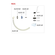 Odpadní souprava HL Hutterer & Lechner, 6/4˝ pro koupací a sprchovací vany