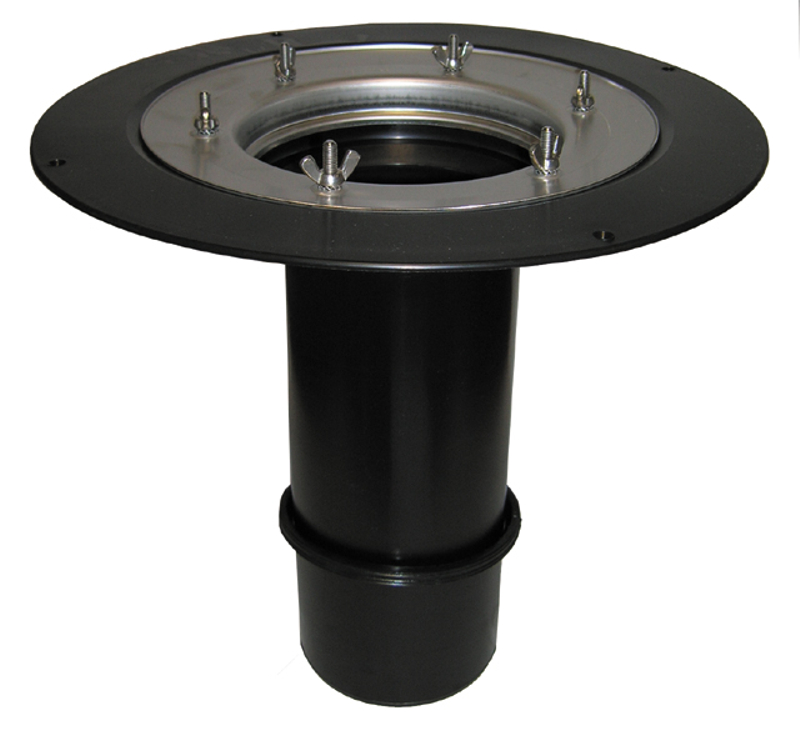 Nástavec 300mm / HL Hutterer & Lechner, d 125mm s izolační přírubou a izolační svorkou