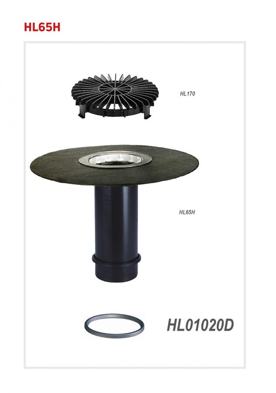 Nástavec 300mm / HL Hutterer & Lechner, d 125mm s asfaltovou manžetou