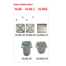 Nástavec HL Hutterer & Lechner, d 145mm/nerez 150x150mm/ nerez 138x138mm ˝Quadra˝
