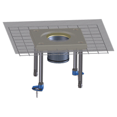 Nástavec HL Hutterer & Lechner, d 110mm s límcem z polymerbetonu pro přímé napojení hydroizolačních stěrek, pro vtoky série HL70, HL80, HL90, HL300, HL310 a HL510, HL85N