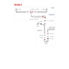 Prostor šetřící zápachová uzávěrka HL Hutterer & Lechner, DN40x6/4˝ pro kuchyňské dvojdřezy s kulovým kloubem a přípojkou pro pračku