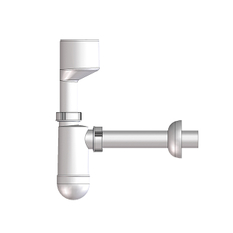 Zápachová uzávěrka k pisoáru HL Hutterer & Lechner, DN32 s připojovací manžetou a krycí růžicí odtoku