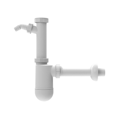 Zápachová uzávěrka k umyvadlu HL Hutterer & Lechner, DN32x5/4˝s přípojkou pro pračku