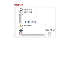 Připojovací souprava HL Hutterer & Lechner, 5/4˝ z plastu, bílá