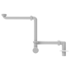 Umyvadlová zápachová uzávěrka do nábytku HL Hutterer & Lechner, DN40x5/4˝ se svislým odtokem