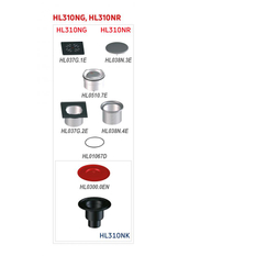 Podlahová vpust HL Hutterer & Lechner, DN50/75/110 se svislým odtokem, s izolační přírubou, ZU standard - vodní, nástavec kruh nerez d 133mm/ nerez d 121mm