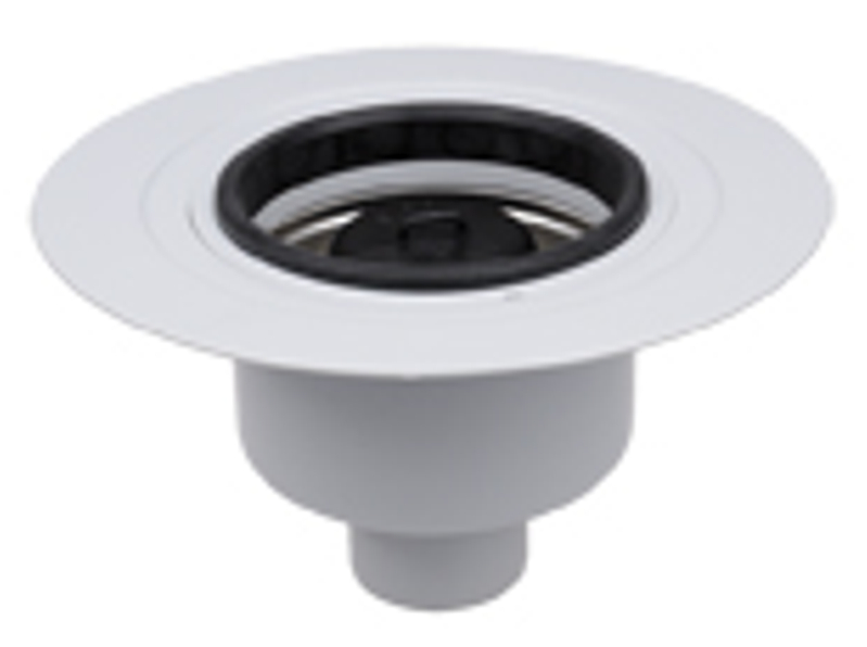 Těleso podlahové vpusti HL Hutterer & Lechner, DN75 se svislým odtokem, s izolační přírubou, s nerezovou výstelkou a ZU standard - vodní