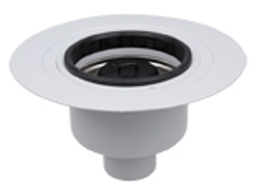 Těleso podlahové vpusti HL Hutterer & Lechner, DN75 se svislým odtokem, s izolační přírubou, s nerezovou výstelkou a ZU standard - vodní