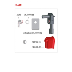 Zápachová uzávěrka HL Hutterer & Lechner, DN40/50 pro pračky/myčky, krycí deska nerez 120x166mm