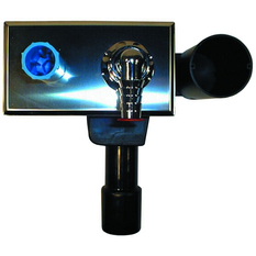 Zápachová uzávěrka HL Hutterer & Lechner, DN40/50 pro pračky/myčky s připojením rozvodu vody, s el. krabicí, krycí deska nerez 180x110mm