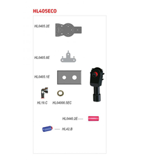 Zápachová uzávěrka HL Hutterer & Lechner, DN40/50 pro pračky/myčky bez nástěnky pro připojení rozvodu vody, krycí deska nerez 180x110mm