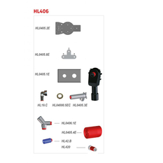 Zápachová uzávěrka HL Hutterer & Lechner, DN40/50 pro pračky/myčky v kombinaci s výtokovým ventilem 1/2˝, krycí deska nerez 180x110mm