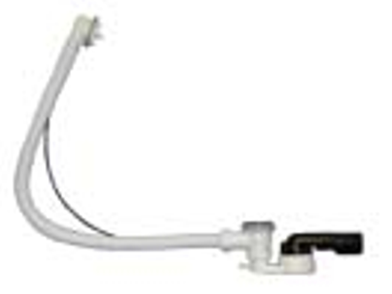 Odpadní souprava pro koupací vany HL Hutterer & Lechner, DN40/50 se zápachovou uzávěrkou 6/4˝s kulovým kloubem na odtoku, včetně připojení na hadici 8-13mm, boowden 60cm, bez pohledových dílů