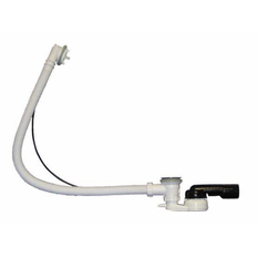 Odpadní souprava pro koupací vany HL Hutterer & Lechner, DN40/50 se zápachovou uzávěrkou 6/4˝s kulovým kloubem na odtoku, včetně připojení na hadici 8-13mm, boowden 60cm, bez pohledových dílů