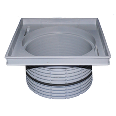 Nástavec HL Hutterer & Lechner, d 195mm/plast 244x244mm