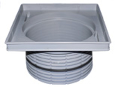 Nástavec HL Hutterer & Lechner, d 195mm/plast 244x244mm