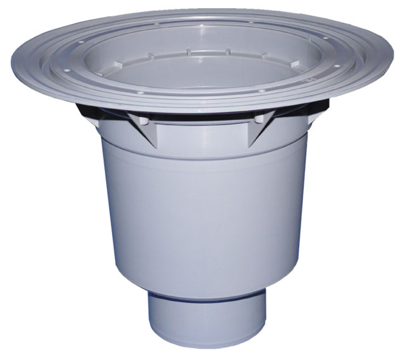 Těleso velkokapacitního vtoku HL Hutterer & Lechner, DN110 se svislým odtokem, s izolační přírubou