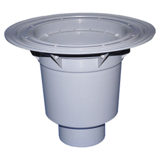 Těleso velkokapacitního vtoku HL Hutterer & Lechner, DN110 se svislým odtokem, s izolační přírubou