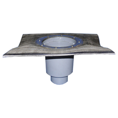 Těleso velkokapacitního vtoku HL Hutterer & Lechner, DN110 se svislým odtokem, s asfaltovou manžetou