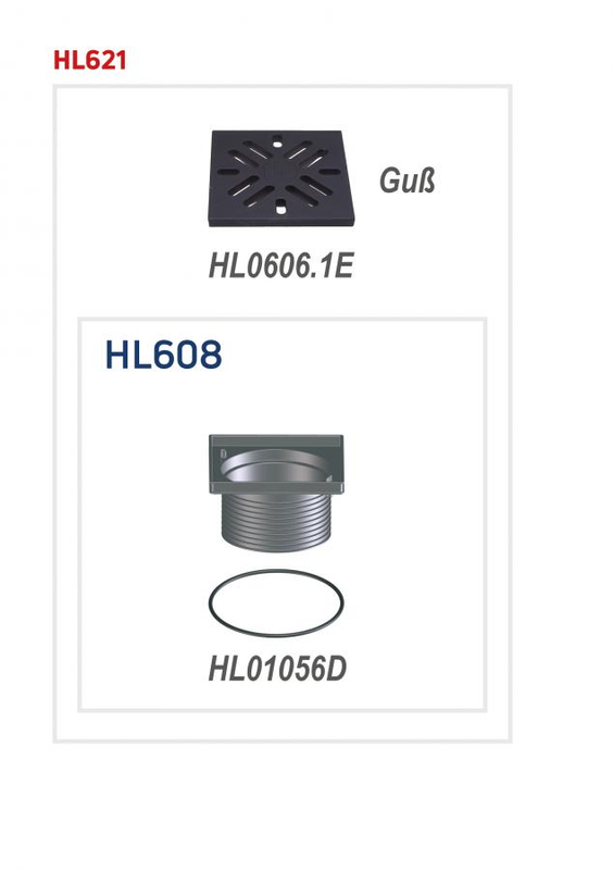 Nástavec HL Hutterer & Lechner, d 195mm/plast 240x240mm/litina 226x226mm