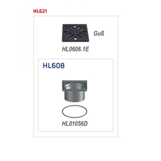 Nástavec HL Hutterer & Lechner, d 195mm/plast 240x240mm/litina 226x226mm