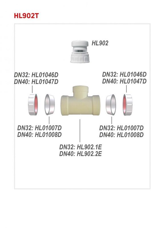 Přivzdušňovací ventil HL Hutterer & Lechner, 1˝ s T-kusem DN32