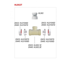 Přivzdušňovací ventil HL Hutterer & Lechner, 1˝ s T-kusem DN32