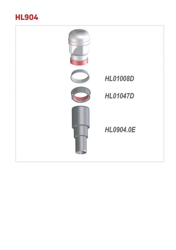 Kanalizační přivzdušňovací ventil HL Hutterer & Lechner, DN40 s adaptérem DN32/50, Třída A I, 5, 5 l/s