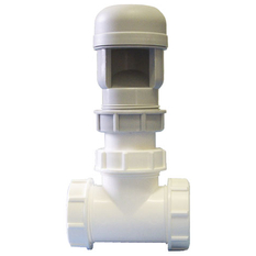 Kanalizační přivzdušňovací ventil HL Hutterer & Lechner, DN40 s T-kusem DN40, Třída A I, 5, 5l/s