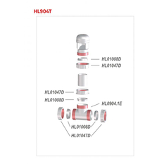 Kanalizační přivzdušňovací ventil HL Hutterer & Lechner, DN40 s T-kusem DN40, Třída A I, 5, 5l/s