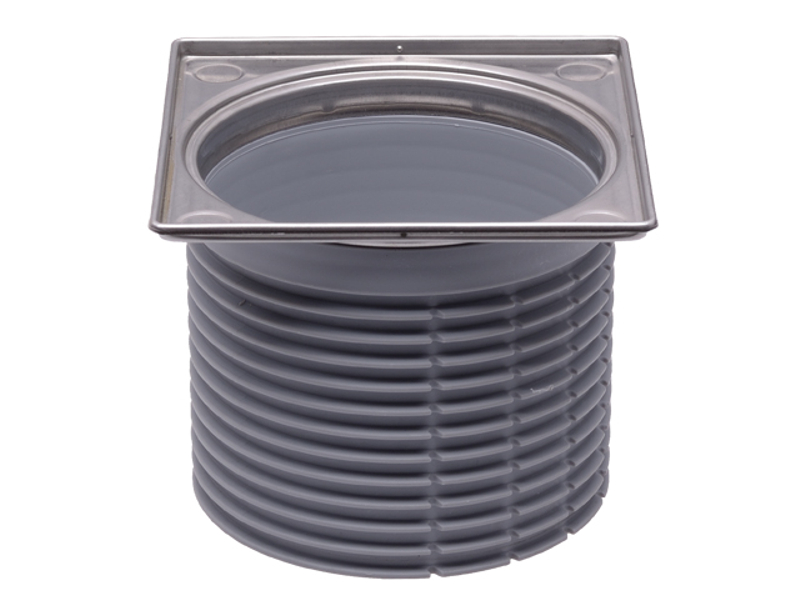 Nástavec HL Hutterer & Lechner, d 110mm/100mm, s nerezovým rámečkem 121x121mm včetně O-kroužku. Systém ˝KLICK-KLACK˝