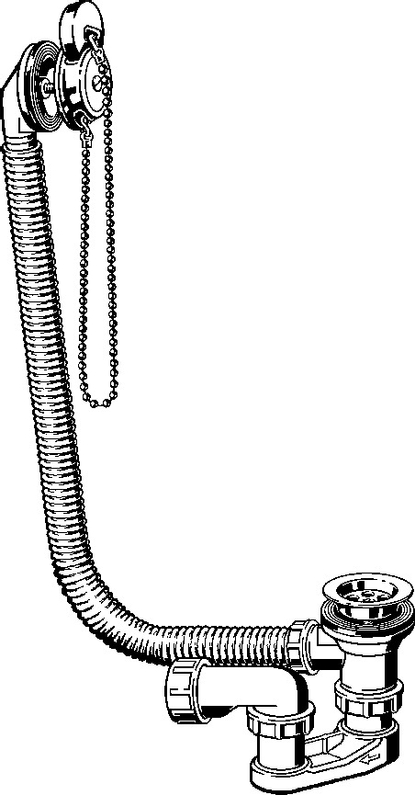 Odtok/přepad Viega 6387.38 6/4˝ x 40