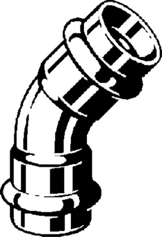 Oblouk&nbsp;45° Viega Profipress s SC-Contur 2426 54