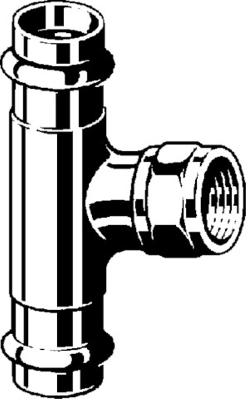 T-kus Viega Profipress G s SC-Contur 2617.2 28 x 1/2˝ x 28
