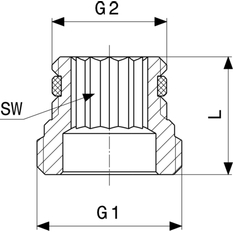 Sada adaptérů Viega Profipress s SC-Contur 1096.8 1/2˝ x 3/4˝