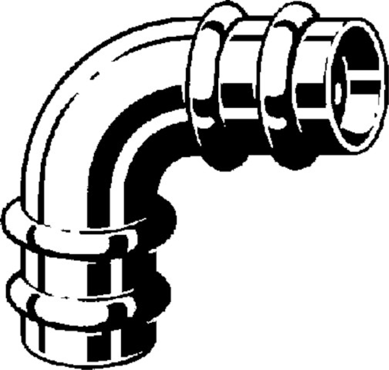 Oblouk&nbsp;90° Viega Sanpress s SC-Contur 2216 18